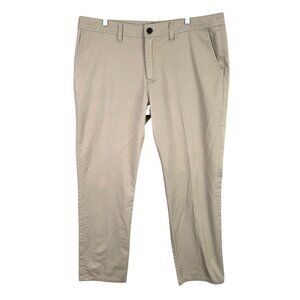 Mens ONeill Standard Fit Khaki Beige Chino Pants Polyester Cotton Blend Size 38
